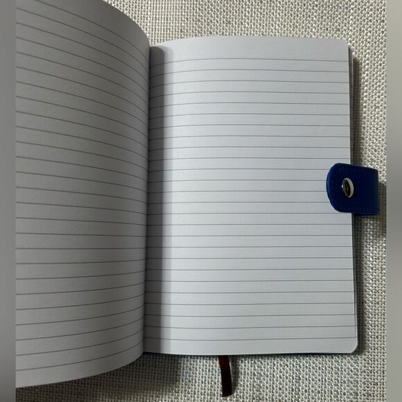 Blue Bible Verse Pink Hearts Faux Leather Bound Journal - Picture 4 of 16